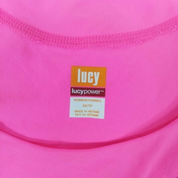 Lucy Core Method Pink Compression Athletic Tank Top Womens X-Small Stretch - Picture 10 of 13
